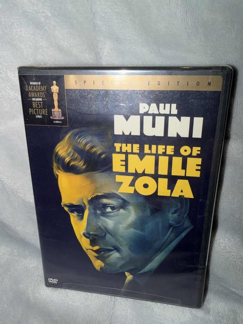 THE LIFE OF EMILE ZOLA - DVD- ACADEMY AWARD BEST PICTURE 1937 - PAUL MUNI -NEW